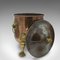Antique English Fireside Bin in Copper & Brass, Image 2