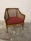 Vintage Chippendale Giorgetti Faux Bamboo & Rattan Easy Chair, 1970s 1