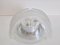 Vintage Metal and Ice Glass Ceiling Lamp from Peill & Putzler, Image 6