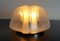 Vintage Metal and Ice Glass Ceiling Lamp from Peill & Putzler 3