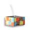 Square Orange Stack Candleholder by Crying Clover, Image 1