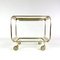 Art Deco Brass Service Trolley, 1940s, Image 3