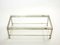 Brass Steel 2-Tier Coffee Table by Guy Lefevre for Maison Jansen, 1970s, Image 2