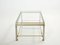 Brass Steel 2-Tier Coffee Table by Guy Lefevre for Maison Jansen, 1970s, Image 3