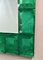 Smaragdgrüner Spiegel aus Muranoglas von Fratelli Tosi 2