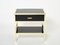 Black Lacquered Brass Nightstands from Michel Pigneres, 1970s, Set of 2 3