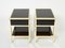 Black Lacquered Brass Nightstands from Michel Pigneres, 1970s, Set of 2 9