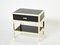 Black Lacquered Brass Nightstands from Michel Pigneres, 1970s, Set of 2 2