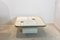 Brutalist One-Off White Marble & Brass Artwork Coffee Table by Kingma 4