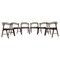 Teak Model 32 Dining Chairs in Sheepskin Fabric by Kai Kristiansen, 1960s, Set of 6 1