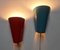 Mid-Century Wall Lamps attributed to Josef Hurka, 1968, Set of 2 15