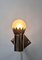Funktionalistische Art Deco Wandlampe aus Chrom, 1930er 10