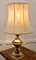 Lámpara de mesa bulbosa grande octogonal de latón, años 60, Imagen 3