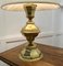 Große bauchige achteckige Tischlampe aus Messing, 1960er 4