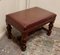 Large Victorian Oak and Leather Library Stool, 1870s, Image 3