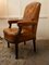 French Arts and Crafts Salon or Library Leather Chairs, 1900s, Set of 2 2