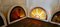 Large Art Deco Arched Sunburst Windows in Stained Glass, 1920, Set of 4 5