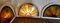 Large Art Deco Arched Sunburst Windows in Stained Glass, 1920, Set of 4 4