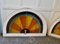 Large Art Deco Arched Sunburst Windows in Stained Glass, 1920, Set of 4 11