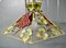 French Toleware Bistro Ceiling Light Decorated with Vines, 1950 5
