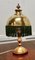 Edwardian Reading Lamp with Fringed Brass Dome Shade, 1910 7