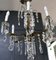 French Crystal 6-Arm Chandelier in Brass, 1920, Image 4