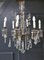 French Crystal 6-Arm Chandelier in Brass, 1920 3