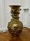 Large Oriental Decorated Brass Vase, 1900 2