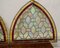 Arts and Crafts Arched Window Panels in Stained Glass, 1880, Set of 2 4