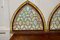 Arts and Crafts Arched Window Panels in Stained Glass, 1880, Set of 2 3