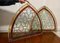 Arts and Crafts Arched Window Panels in Stained Glass, 1880, Set of 2 5