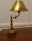French Adjustable Brass Desk Lamp, 1960 4