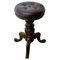 Victorian Walnut and Leather Stool, 1880, Image 7
