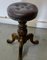 Victorian Walnut and Leather Stool, 1880 5