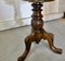 Victorian Walnut and Leather Stool, 1880, Image 4