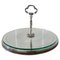 French Silver Plated and Glass Cake Stand, 1960s 1