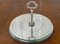 French Silver Plated and Glass Cake Stand, 1960s 2