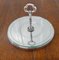 French Silver Plated and Glass Cake Stand, 1960s 4