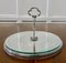 French Silver Plated and Glass Cake Stand, 1960s 3