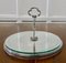 French Silver Plated and Glass Cake Stand, 1960s, Image 3