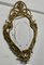Brass Filigree Mirror with Etched Glass Pattern, 1960 3