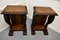 19th Century Art Nouveau Gothic Carved Oak Console Pedestals, 1880, Set of 2 10