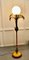 French Conservatory Painted Toleware Floor Lamp, 1960s 3