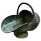Large Arts & Crafts Shabby Verdigris Copper Helmet Coal Scuttle, 1890s 1