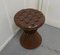 Deeply Buttoned Tam Tam Leather Stool, 1960s, Image 2