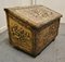 Embossed Brass Log Box with Country Scenes, 1940s 5