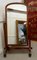 Espejo de pie victoriano grande de caoba, Imagen 3