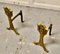 19th Century Brass Fire Dogs, 1890s, Set of 2 3