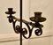 Tall Arts and Crafts Wrought Iron Candleholder or Torchère, 1880s 4