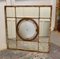 Large 19th Century Industrial Window Mirror with Central Leaded Bottle Glass, 1860s 5